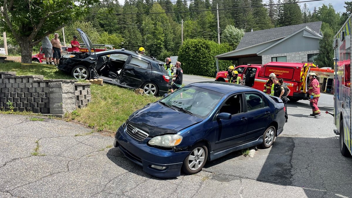 Une collision entre deux véhicules à Beauceville