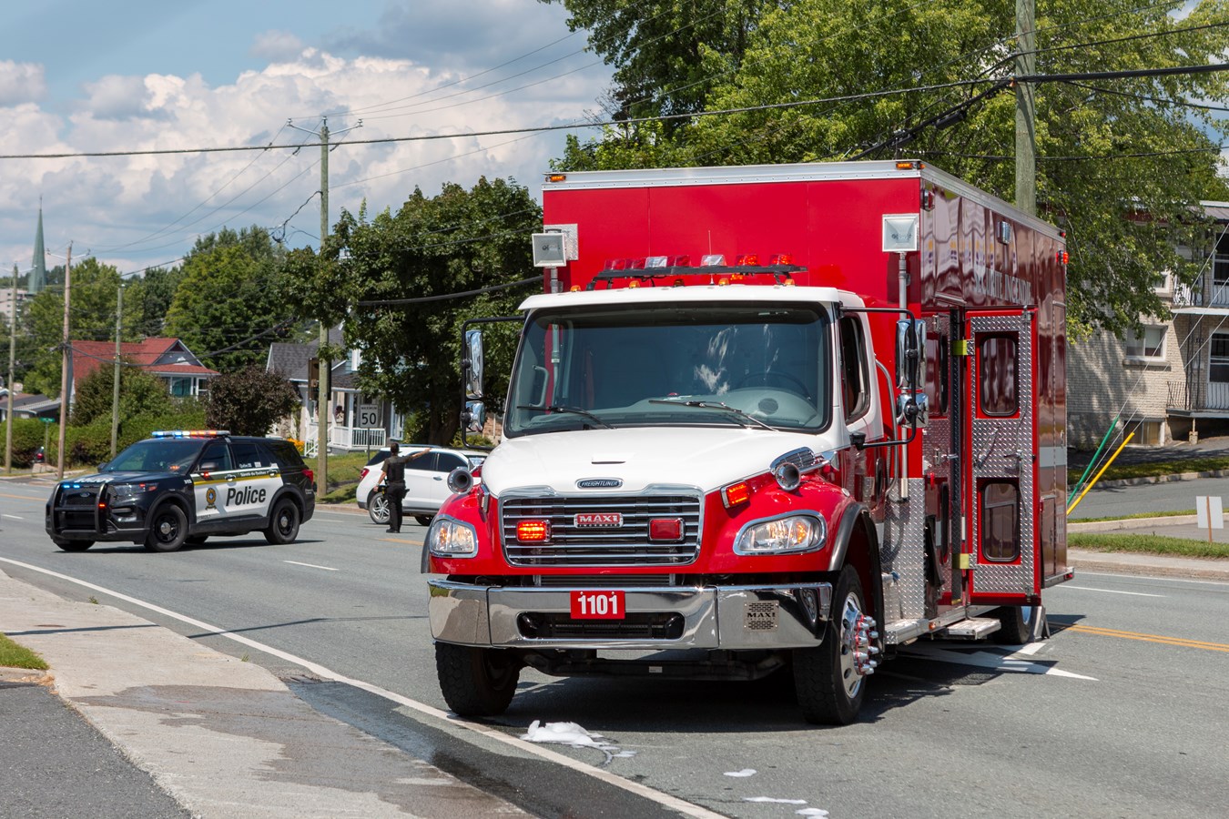 Collision sur le boulevard Lacroix