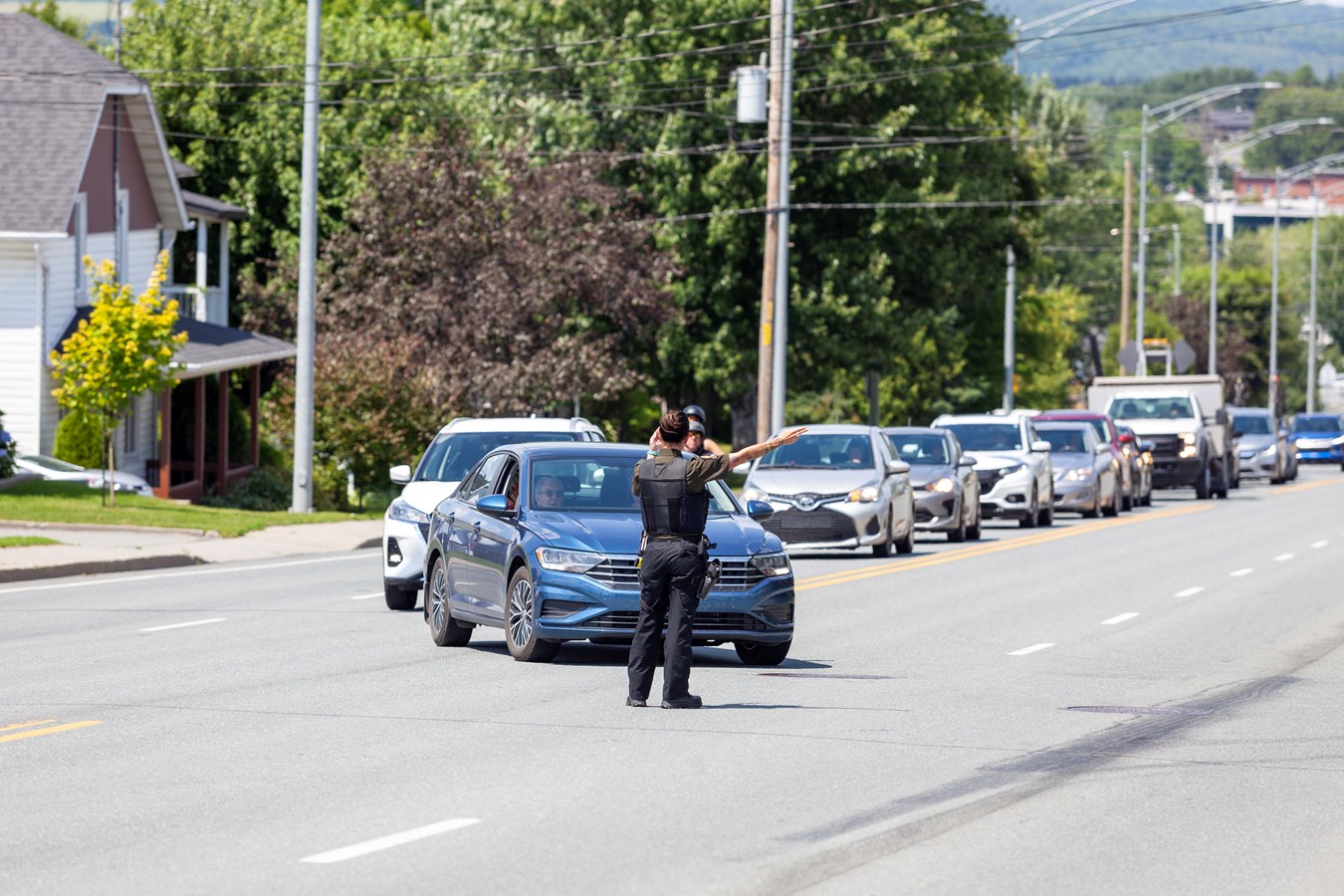 Collision sur le boulevard Lacroix