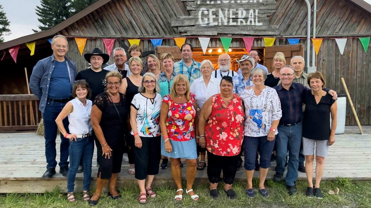 Les bâtisseurs de la Télévision communautaire de Saint-Victor, le 28 juillet dernier