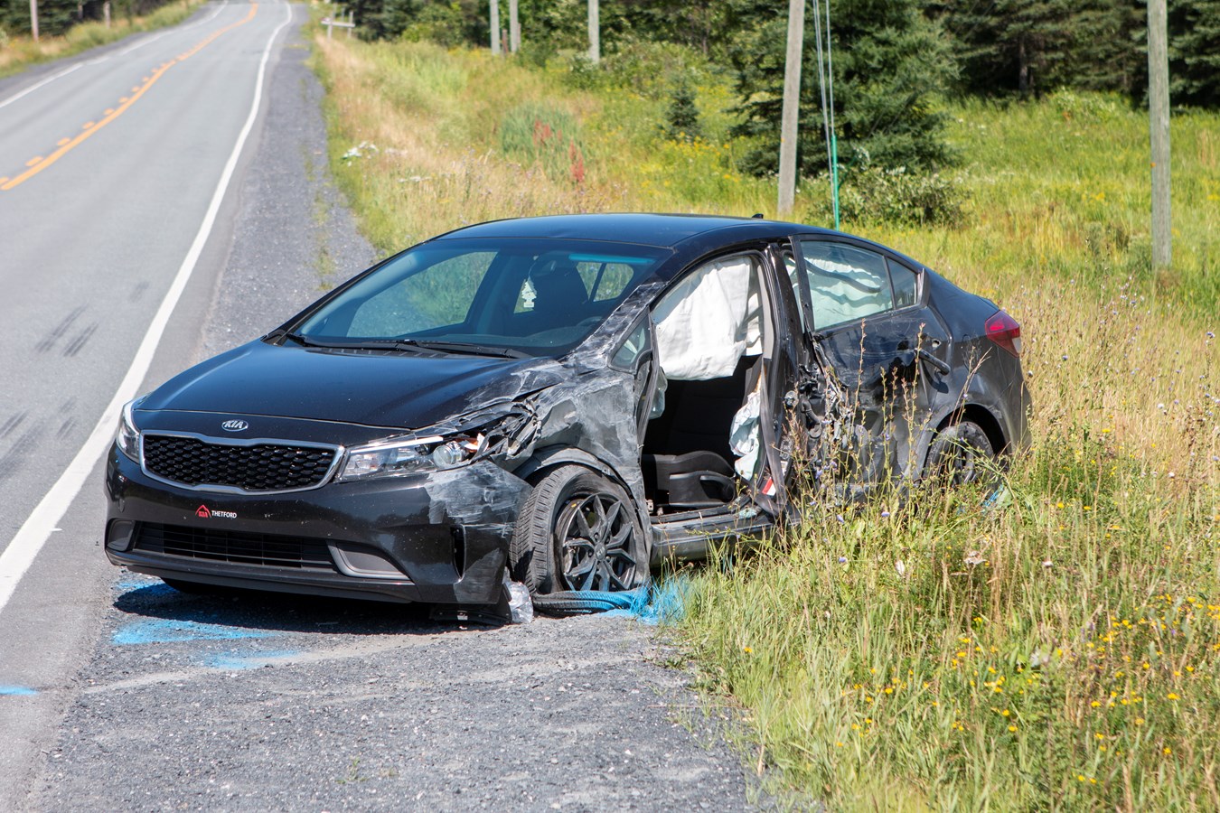 Accident à Saint-Georges: cinq personnes blessées