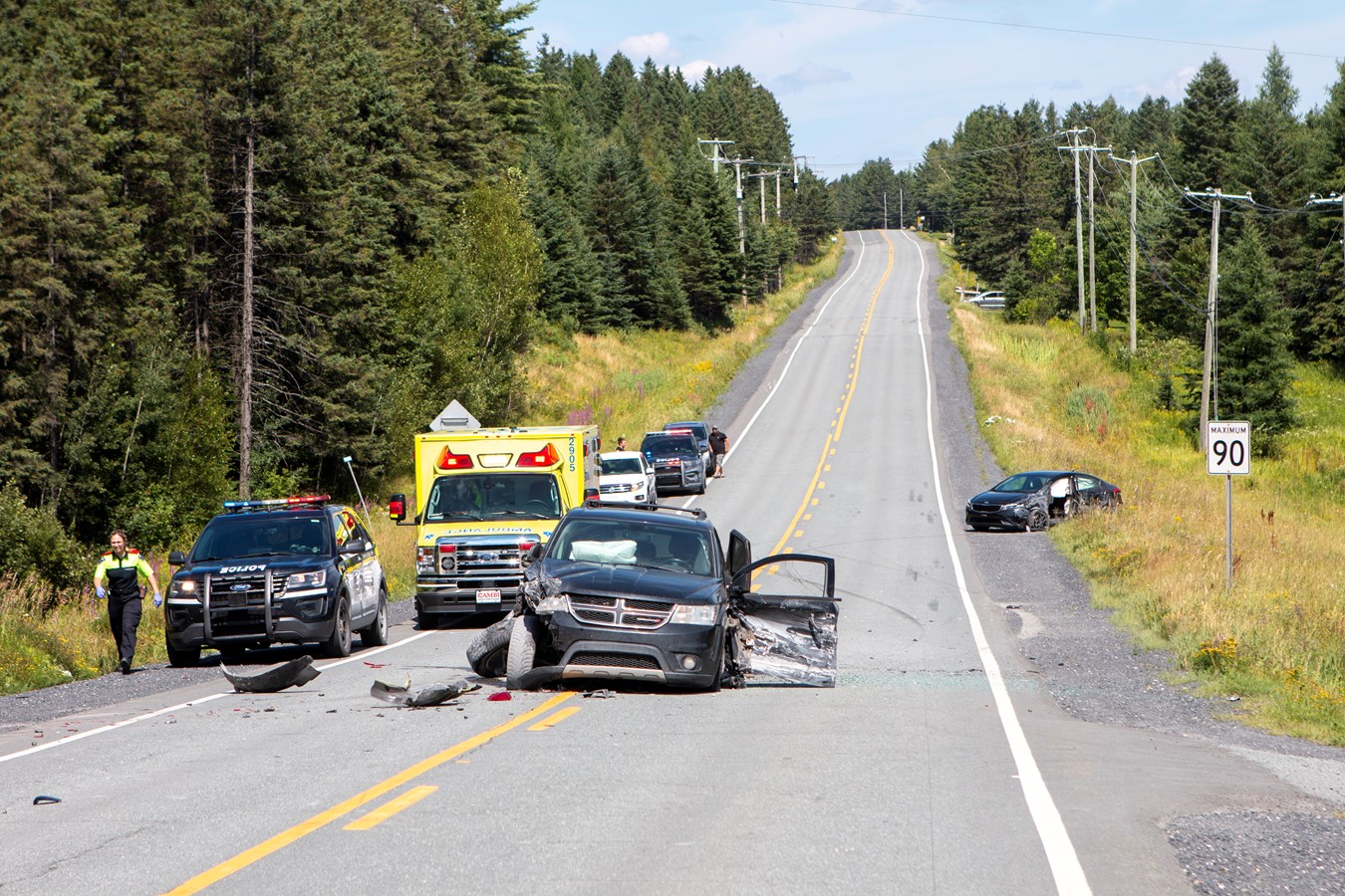 Accident à Saint-Georges: cinq personnes blessées