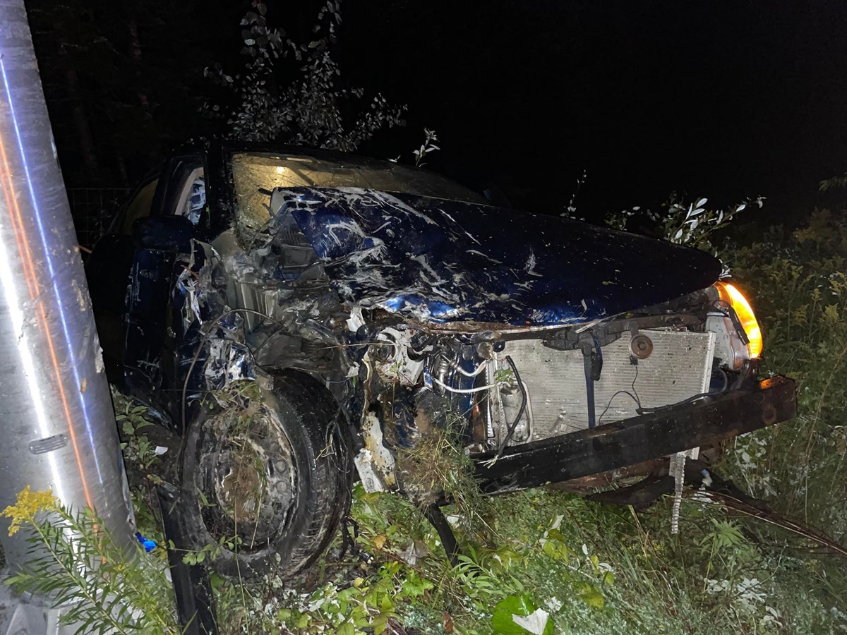 Sortie de route sur l'Autoroute 73 cette nuit