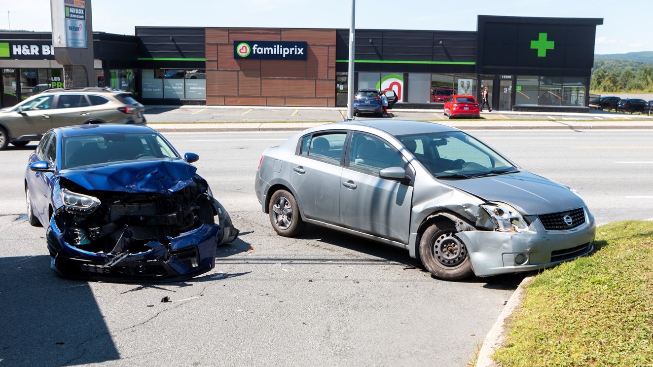 Collision sur le boulevard Lacroix à Saint-Georges
