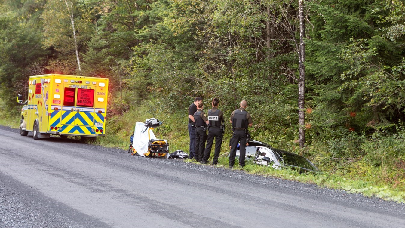 Sortie de route à Saint-Simon-les-Mines