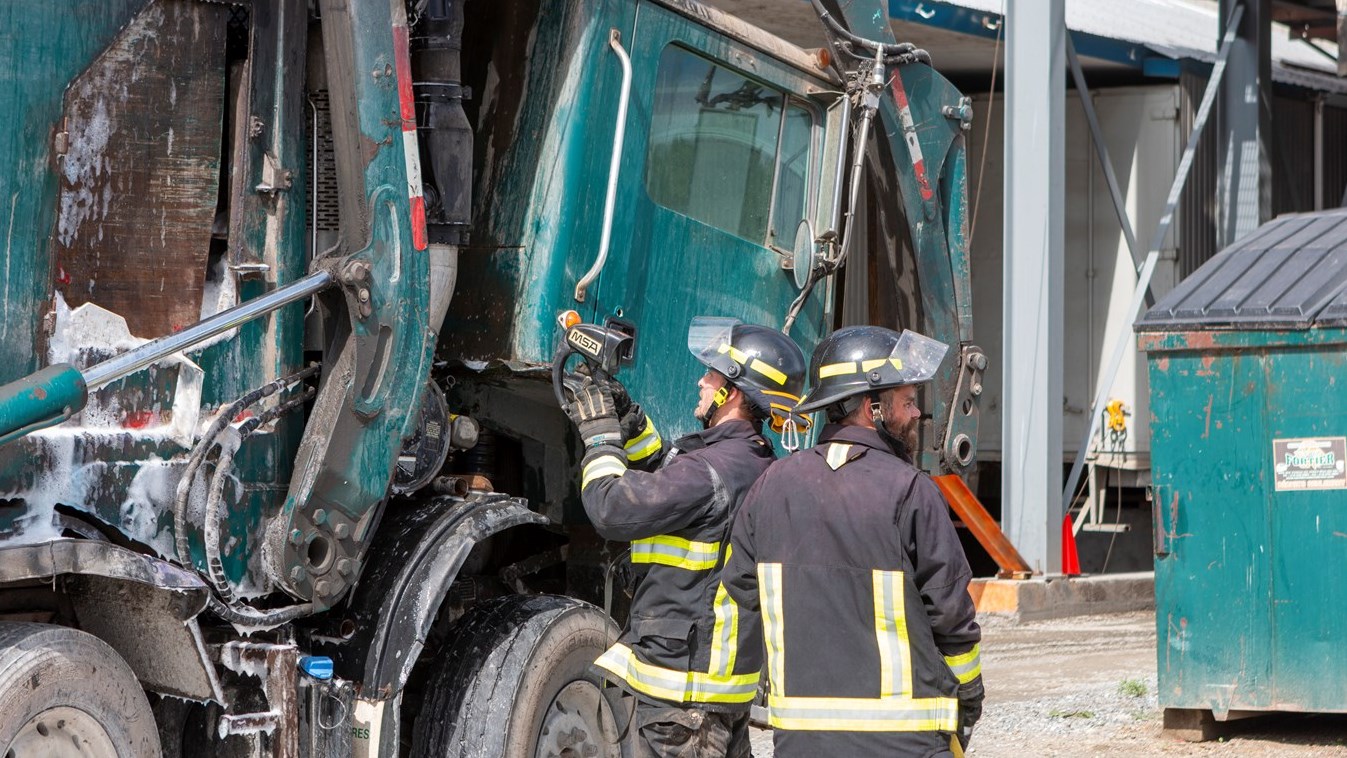 Saint-Frédéric: début d'incendie dans un camion à ordures