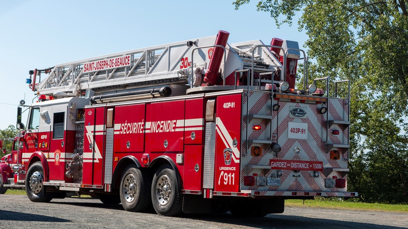 Intervention des pompiers dans une industrie de Saint-Joseph