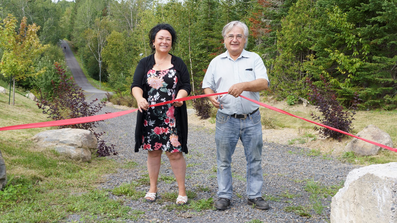 De nouvelles installations pour embellir la piste vélo pédestre à Saint-Benoît-Labre
