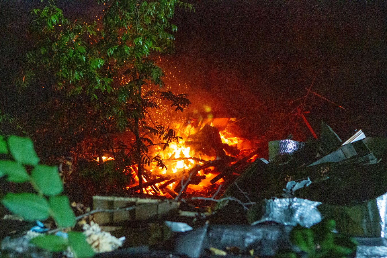 Un feu à ciel ouvert illégal à Beauceville