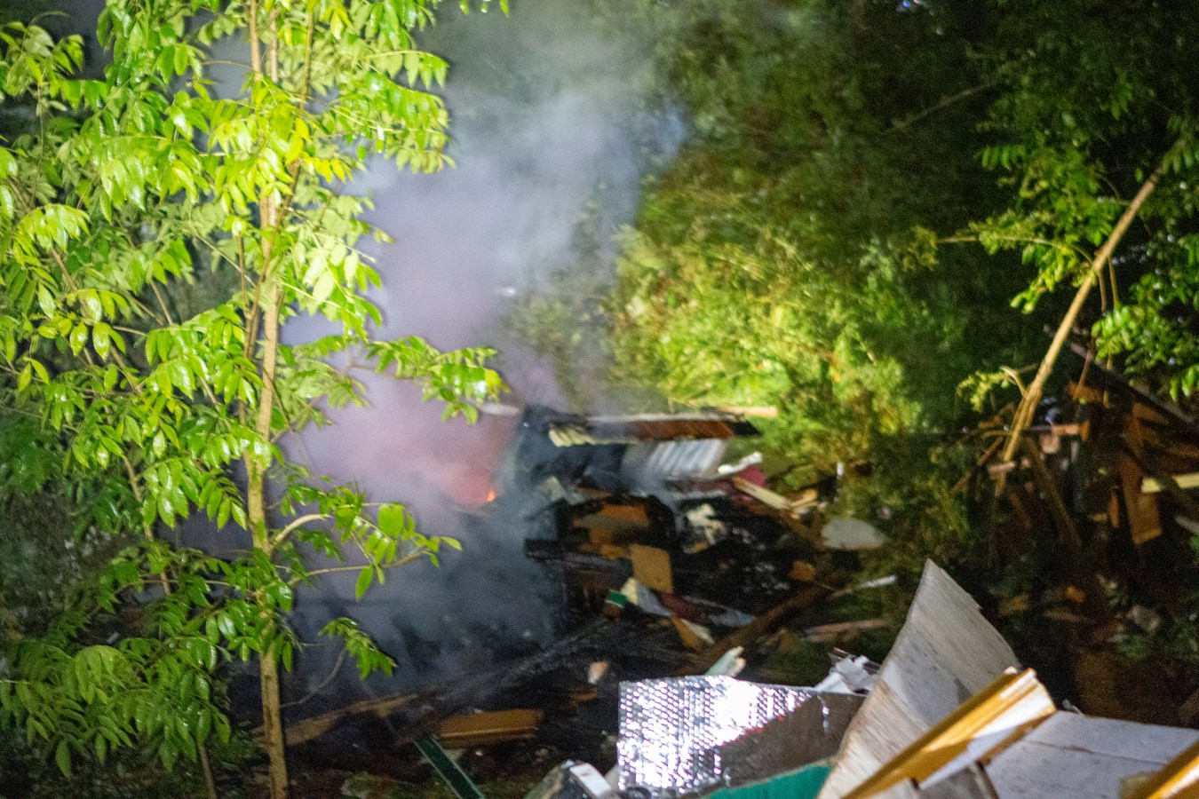 Un feu à ciel ouvert illégal à Beauceville