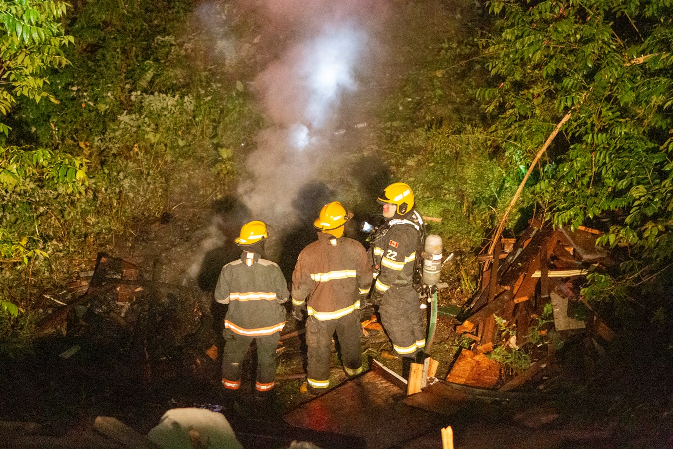 Un feu à ciel ouvert illégal à Beauceville