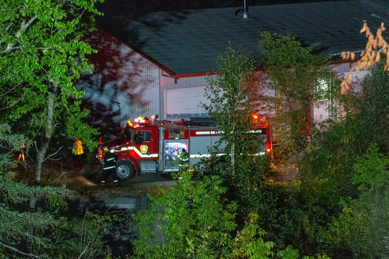 Un feu à ciel ouvert illégal à Beauceville