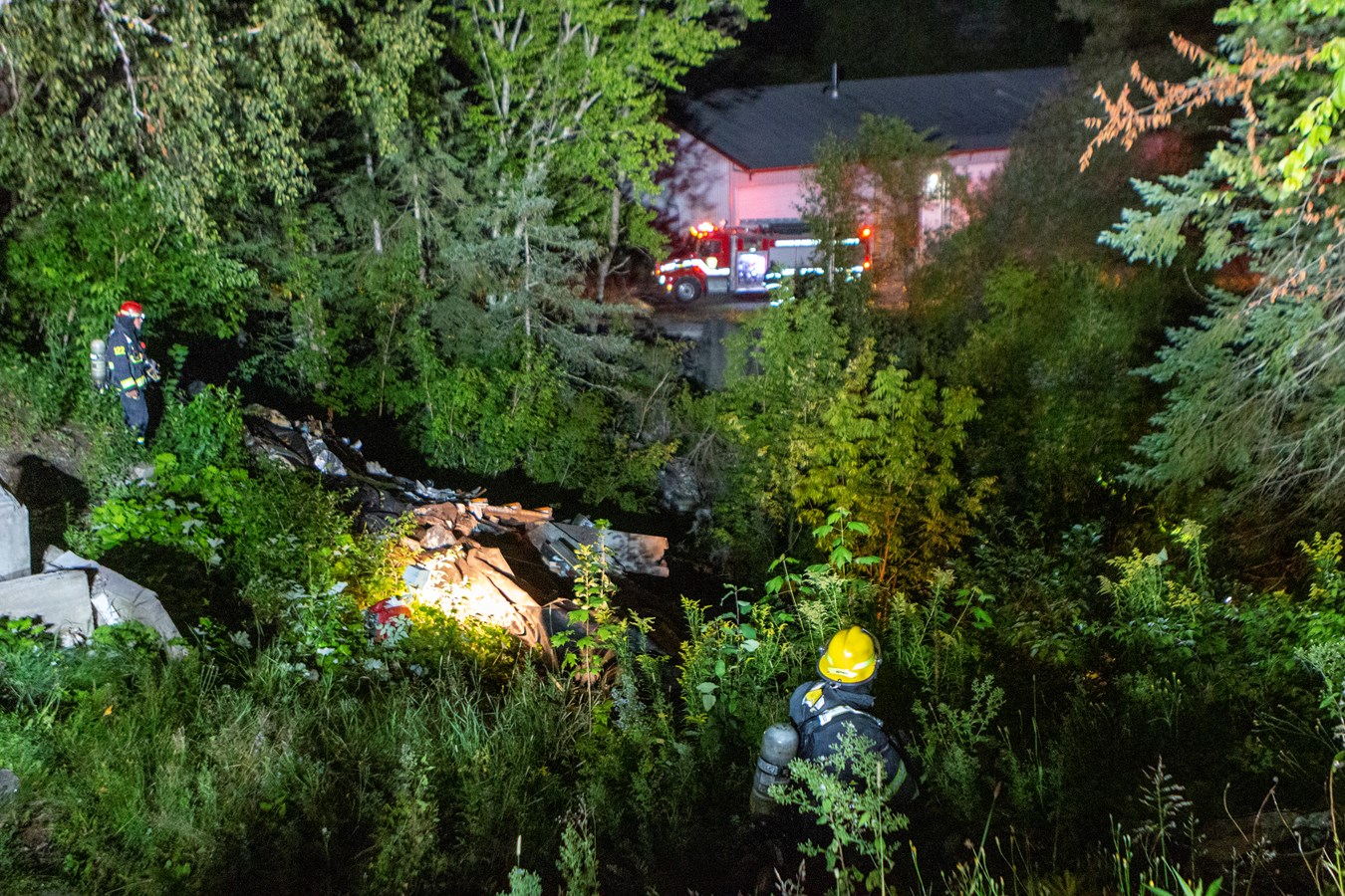 Un feu à ciel ouvert illégal à Beauceville