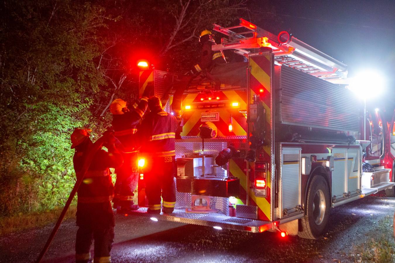 Un feu à ciel ouvert illégal à Beauceville
