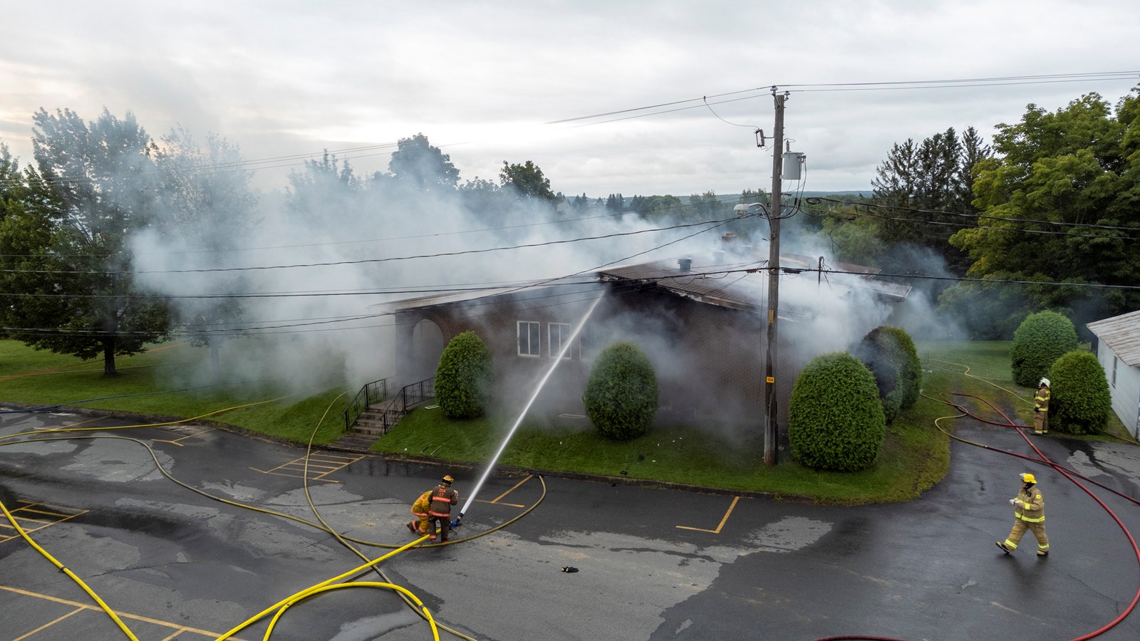 Le presbytère de Saint-Benoit-Labre détruit par les flammes