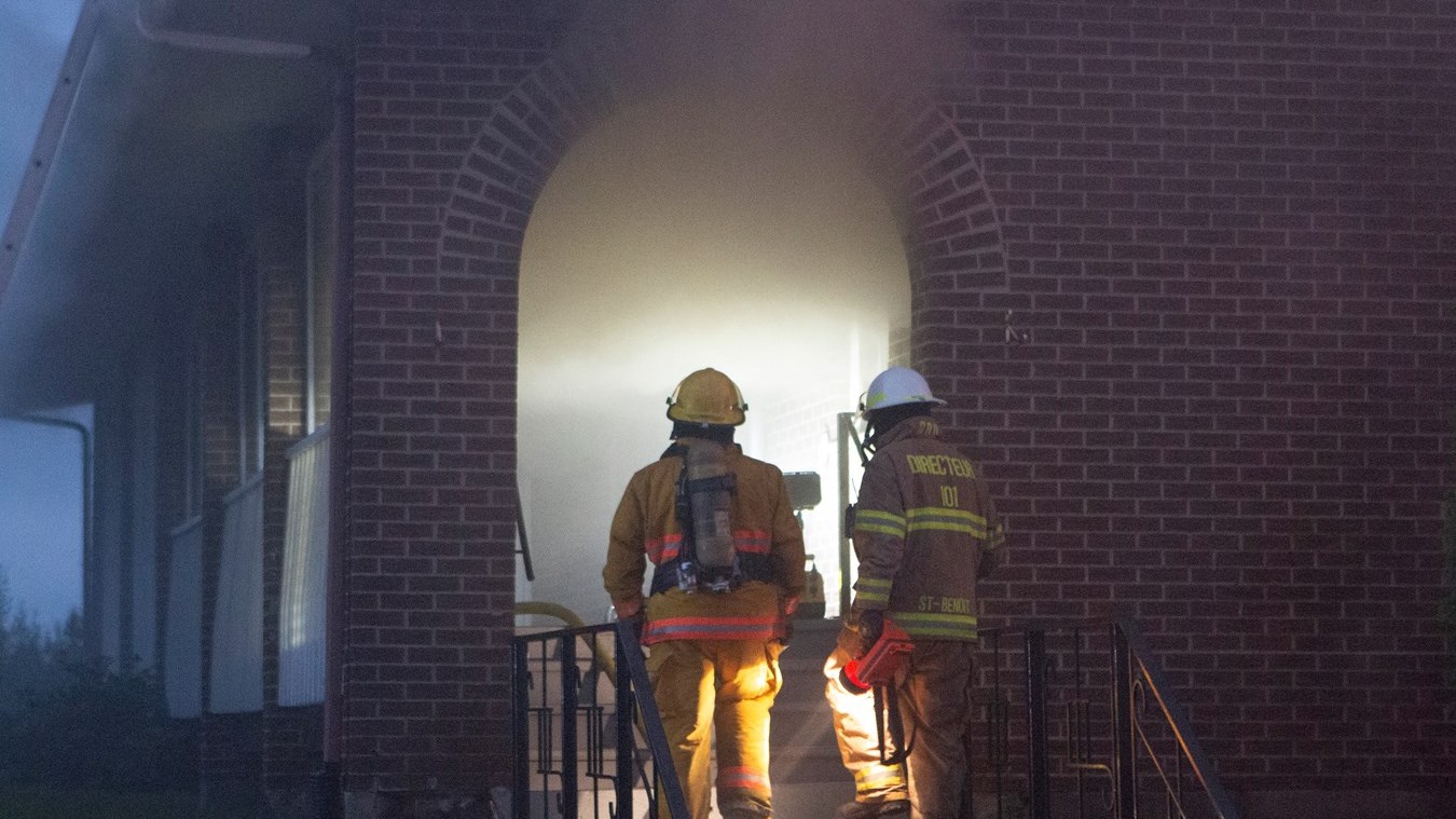 Le presbytère de Saint-Benoit-Labre détruit par les flammes