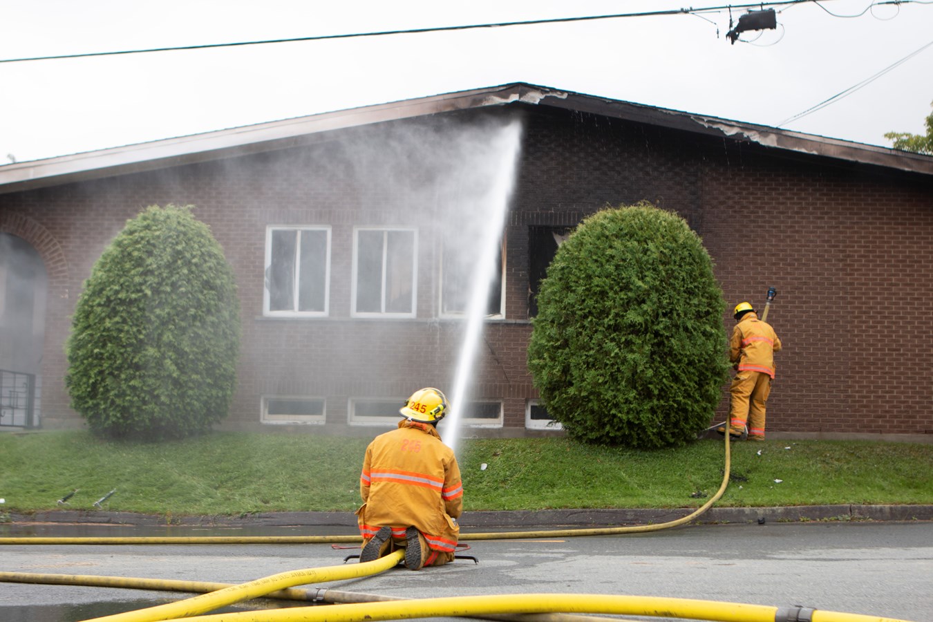 Le presbytère de Saint-Benoit-Labre détruit par les flammes