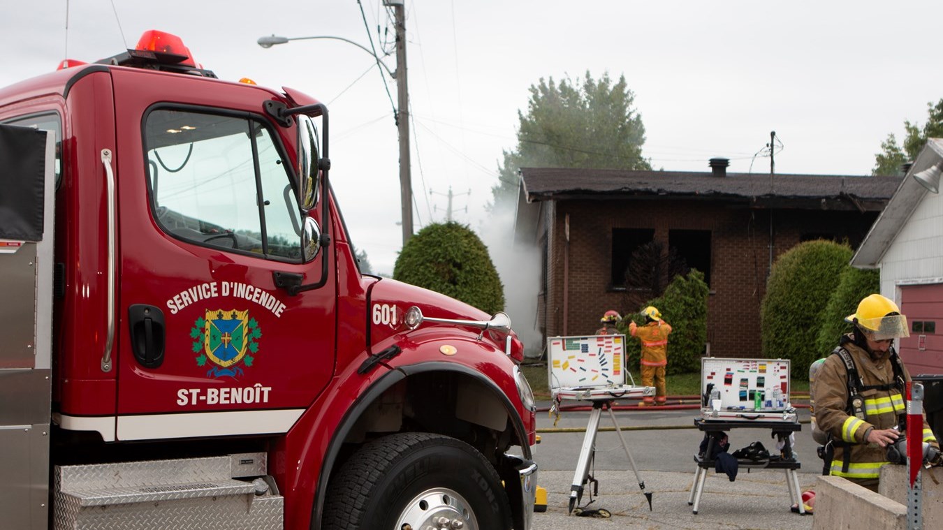 Le presbytère de Saint-Benoit-Labre détruit par les flammes
