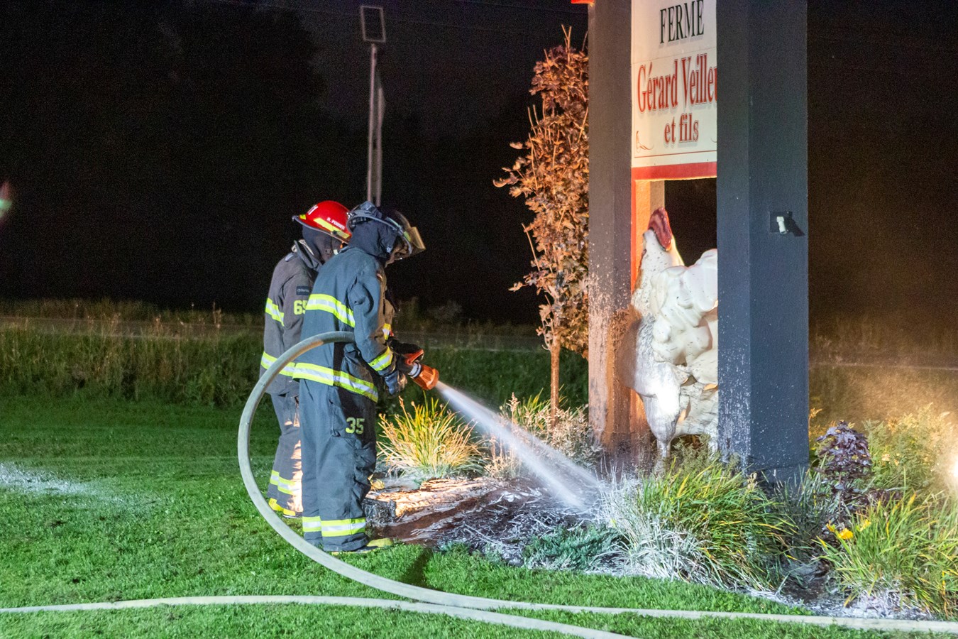 Deux blessés dans une sortie de route à Saint-Georges