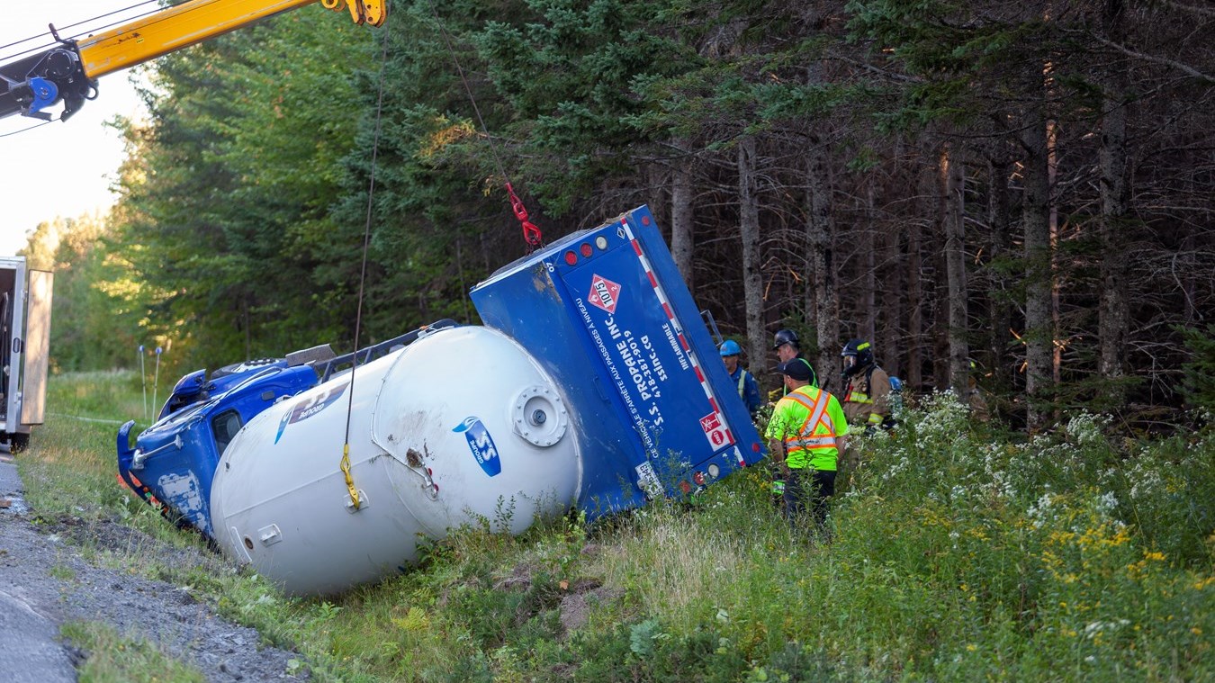 Accident citerne de propane 3e Rang Jersey Sud Saint-Martin