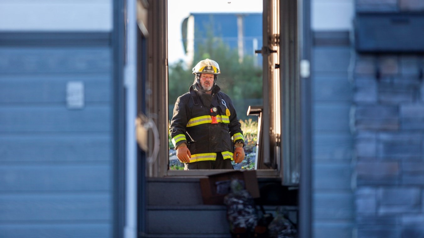 Incendie dans un garage résidentiel de Saint-Victor