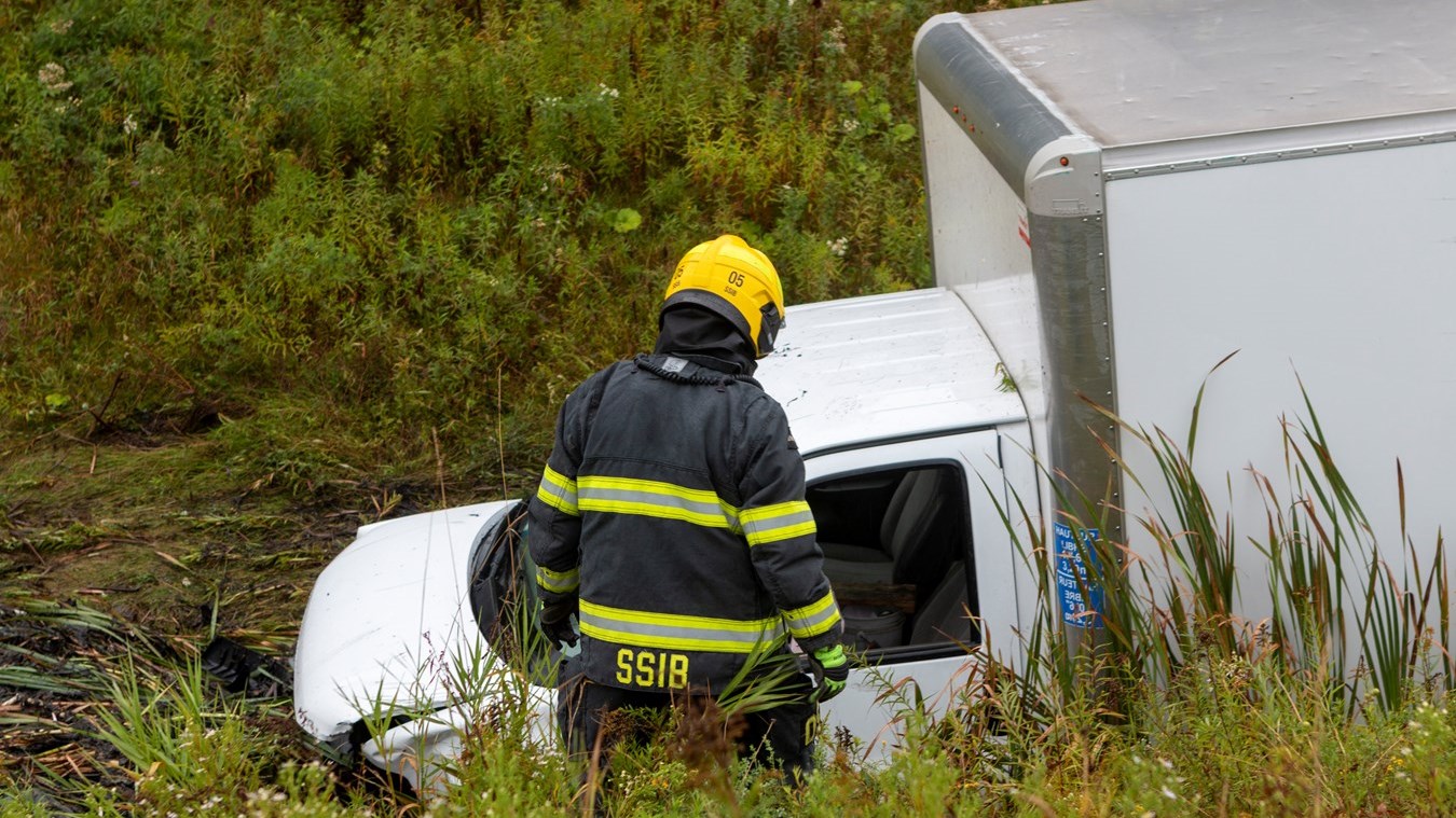 Collision entre un camion et un VUS à Beauceville