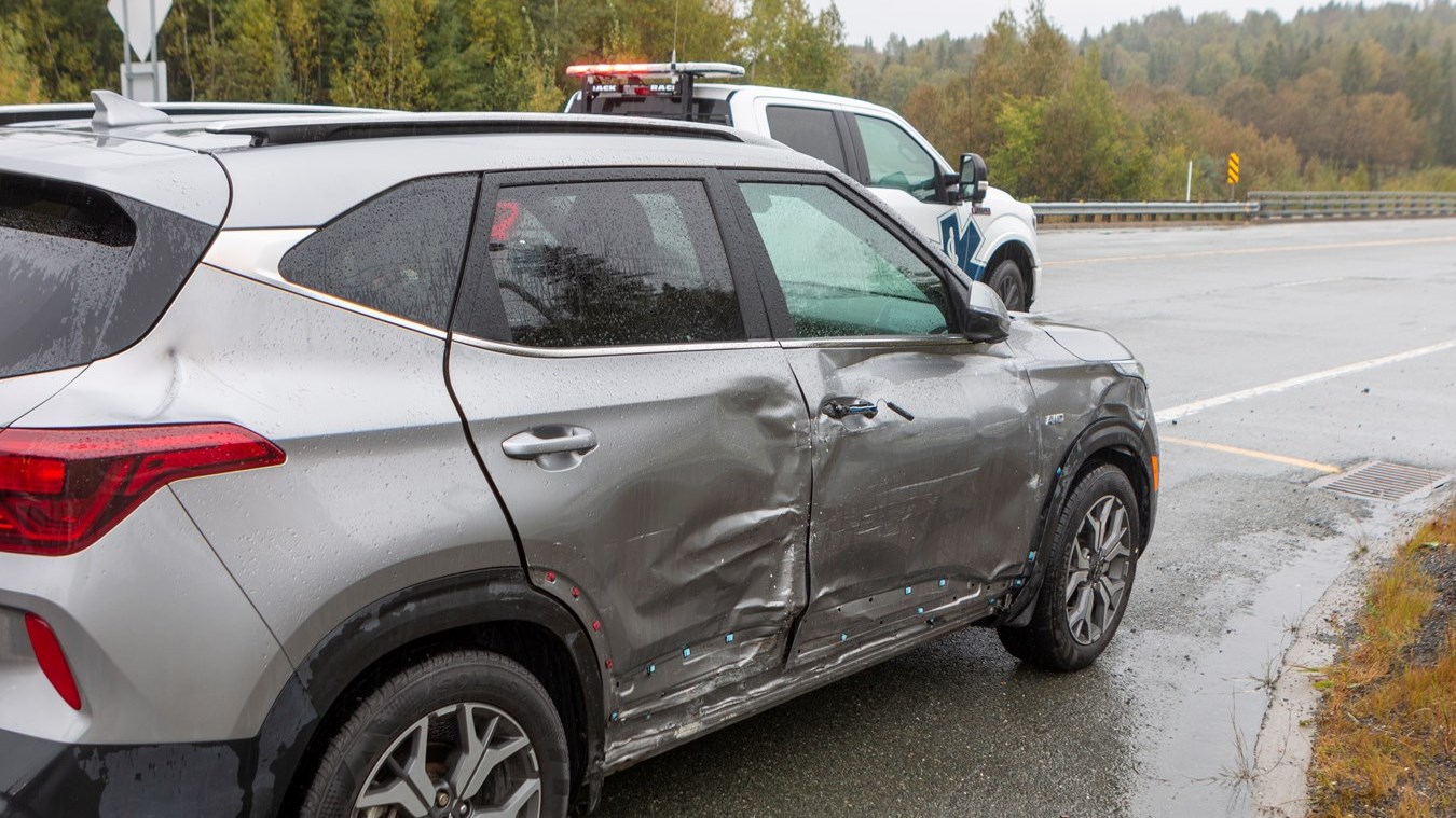 Collision entre un camion et un VUS à Beauceville
