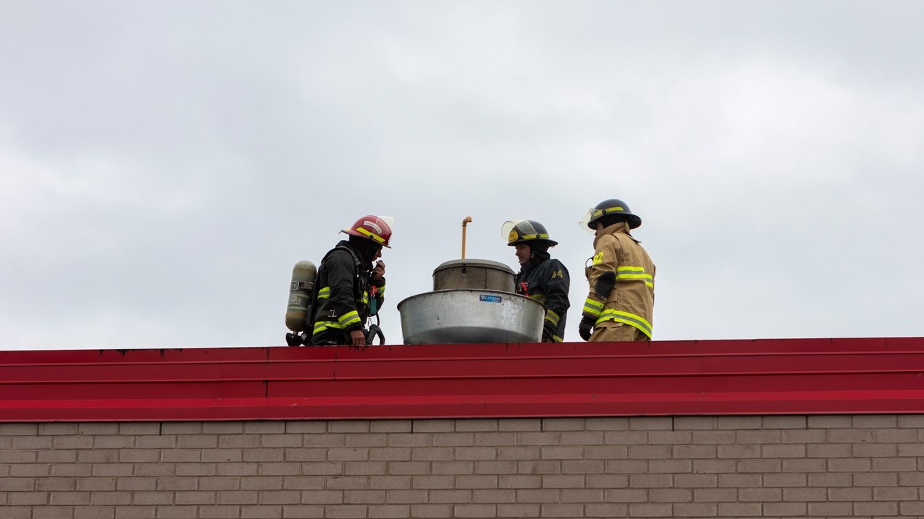 Intervention des pompiers au resto Burger King
