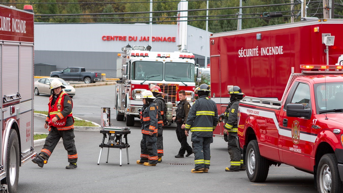 Intervention des pompiers au resto Burger King
