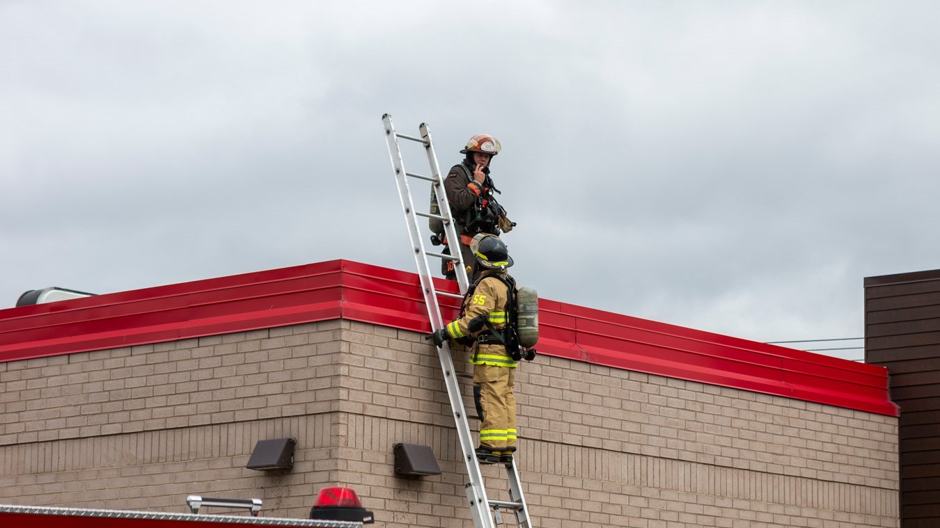 Intervention des pompiers au resto Burger King