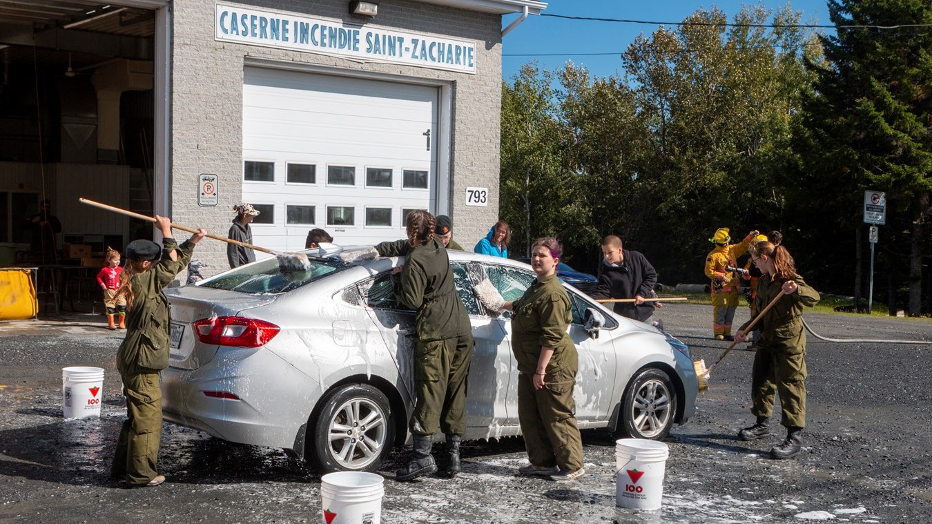 Un premier lave-o-thon sous le signe de l'amusement à Saint-Zacharie