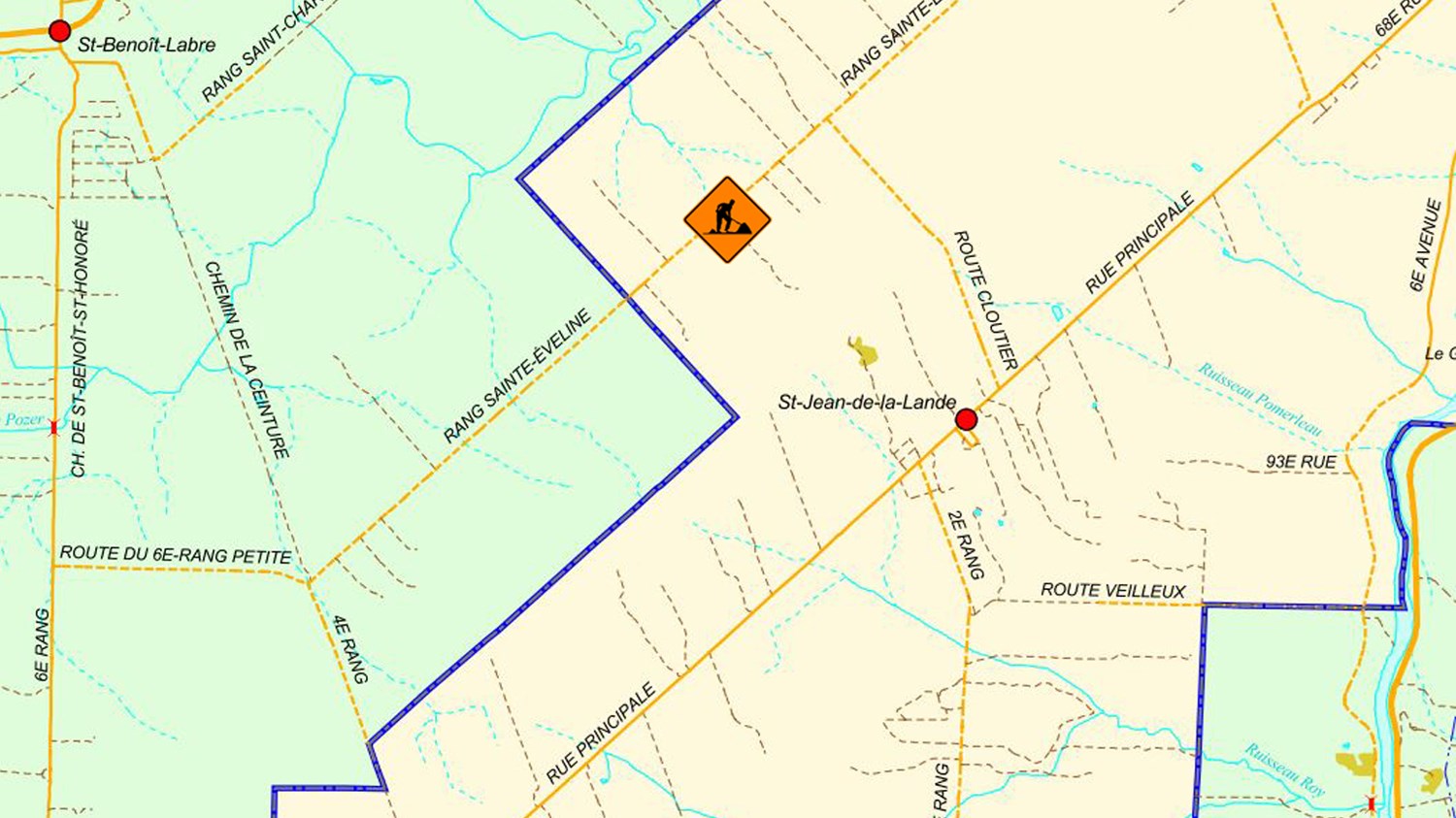 Travaux de réfection du rang Sainte-Éveline à compter de ce matin