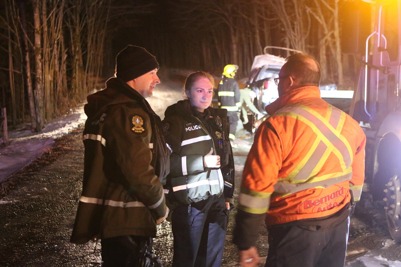 Un véhicule s'enflamme à Saint-Clotilde-de-Beauce