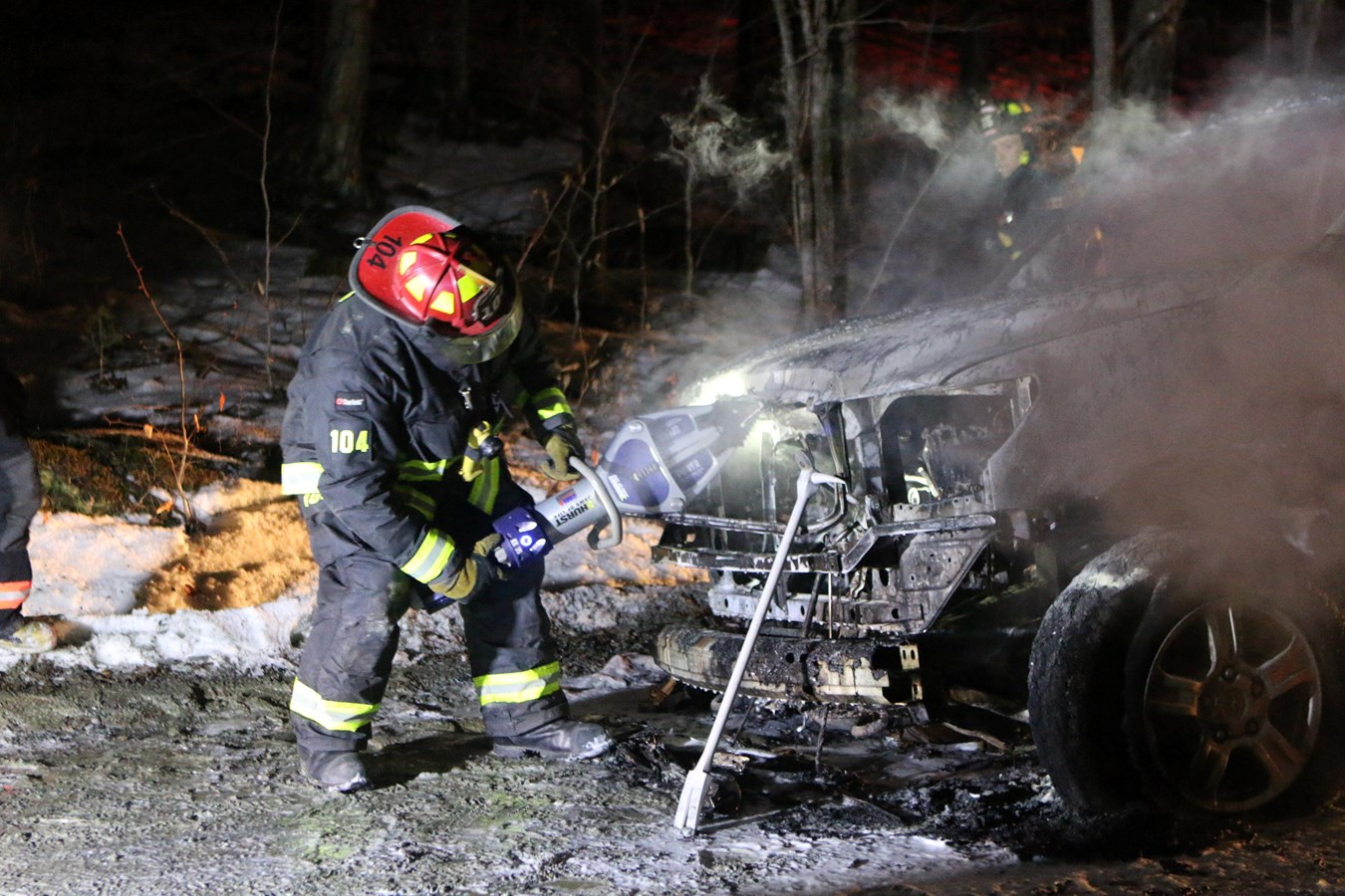 Un véhicule s'enflamme à Saint-Clotilde-de-Beauce