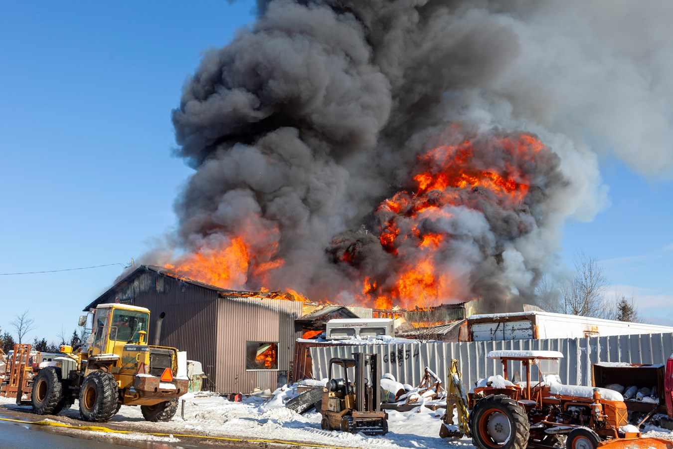 Un garage de Saint-Frédéric complètement détruit par le feu