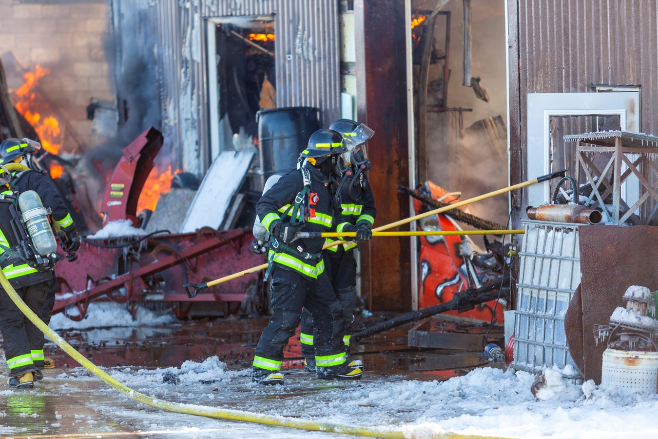 Un garage de Saint-Frédéric complètement détruit par le feu
