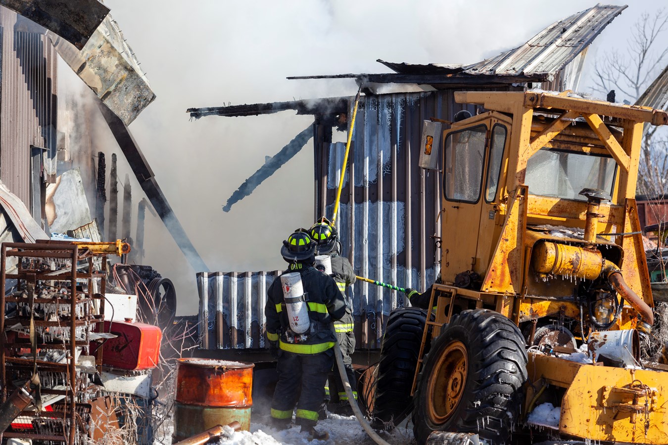 Un garage de Saint-Frédéric complètement détruit par le feu
