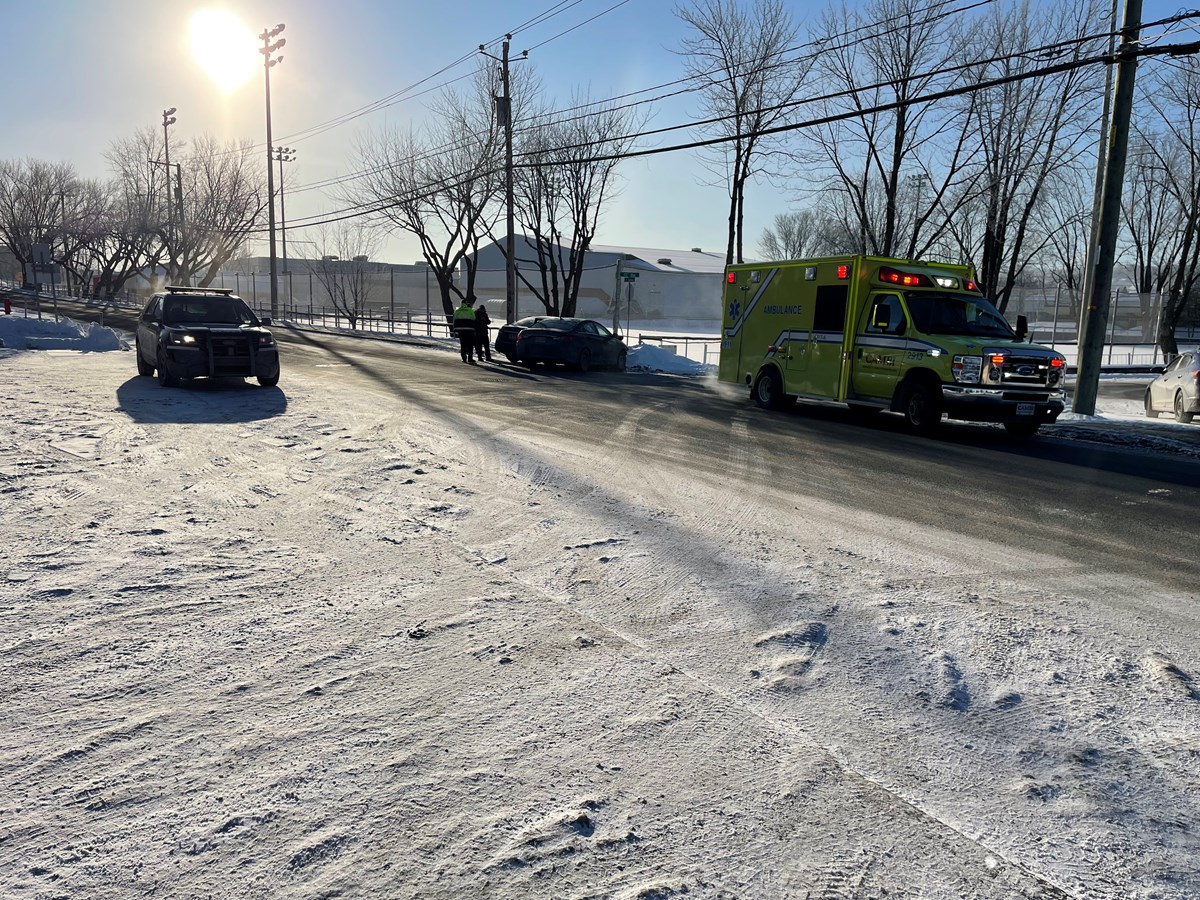 Collision entre deux véhicules à Saint-Georges