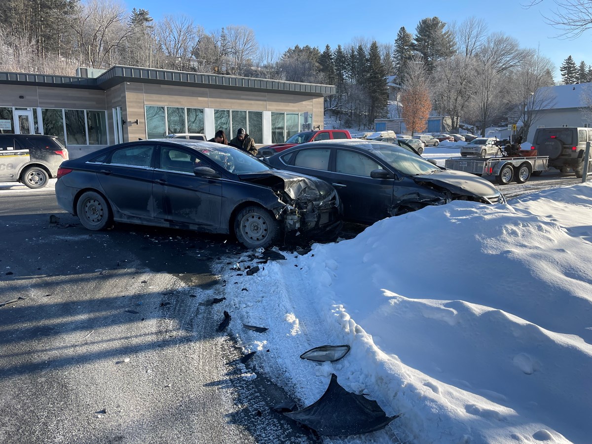 Collision entre deux véhicules à Saint-Georges