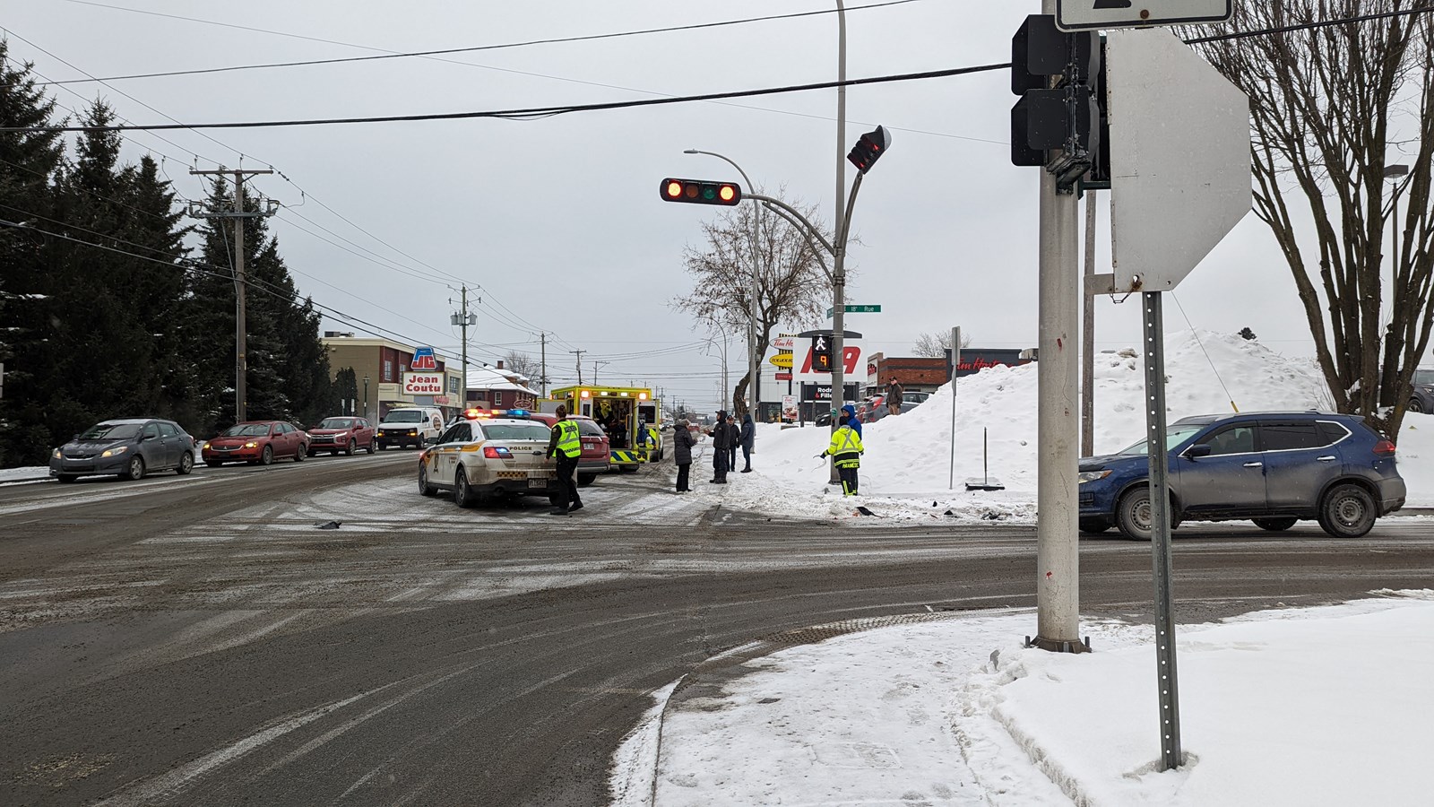 Intervention des services d'urgences à Beauceville et à Saint-Georges