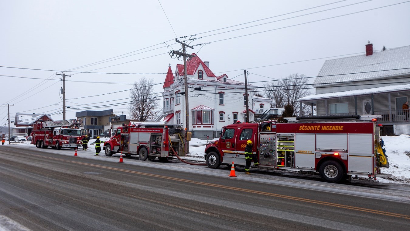 Intervention des services d'urgences à Beauceville et à Saint-Georges