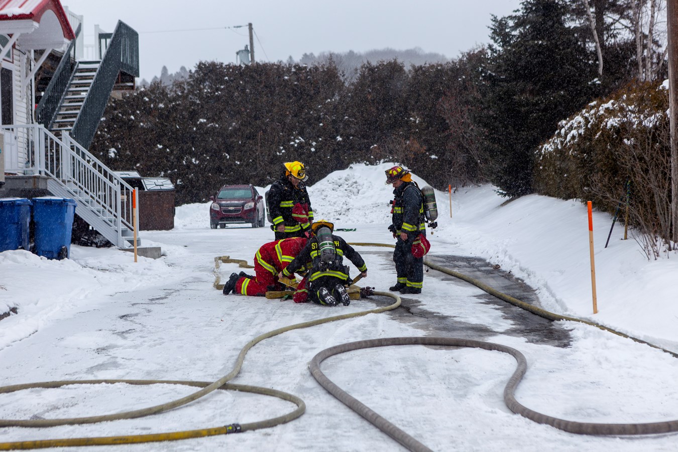 Intervention des services d'urgences à Beauceville et à Saint-Georges