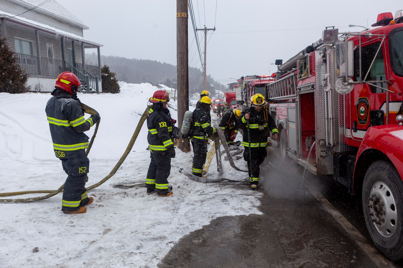 Intervention des services d'urgences à Beauceville et à Saint-Georges