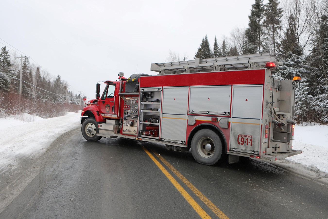 Accident : la route 275 est fermée à la hauteur de Saint-Benjamin