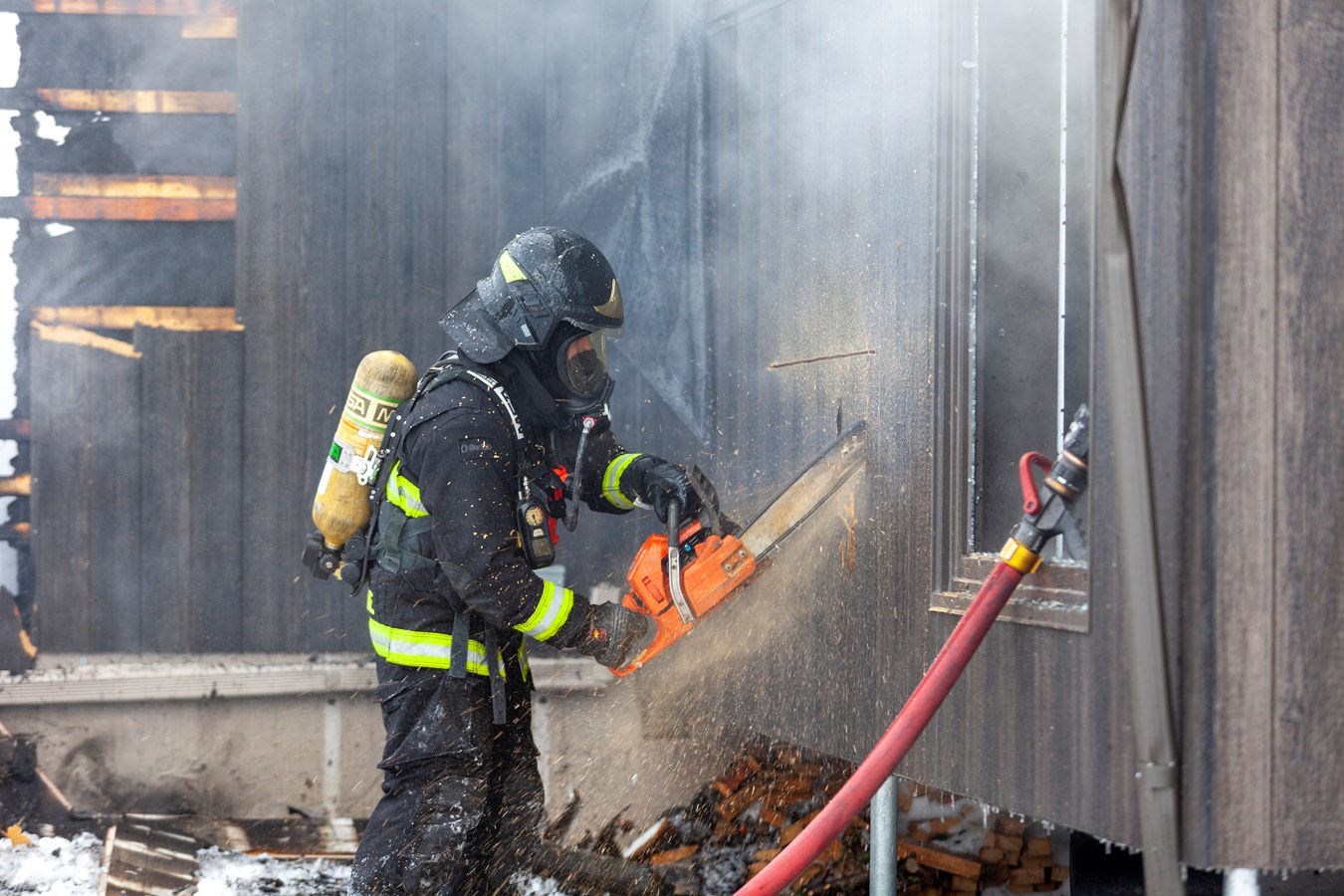 Une résidence détruite par un incendie à Sainte-Marguerite