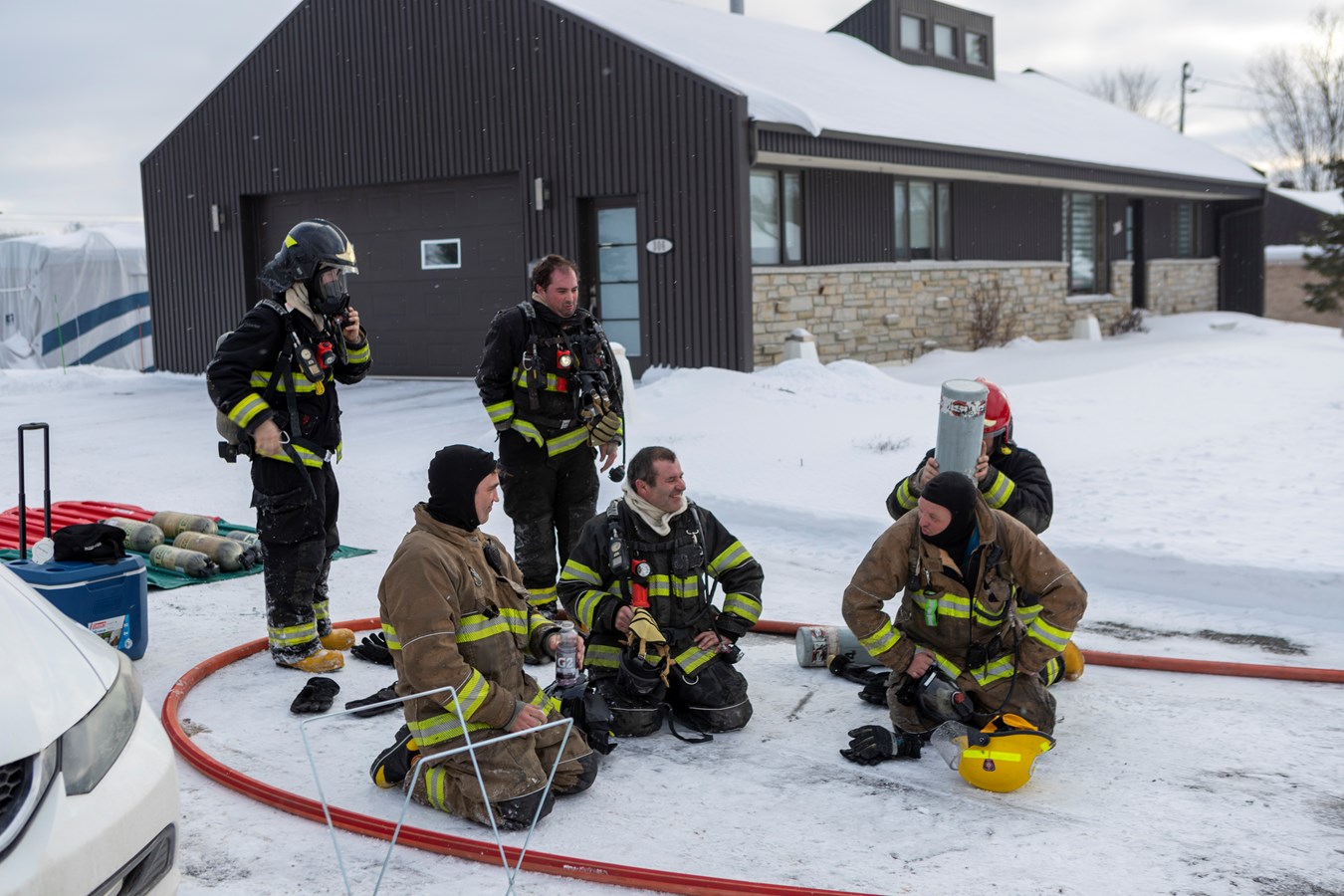 Une résidence détruite par un incendie à Sainte-Marguerite