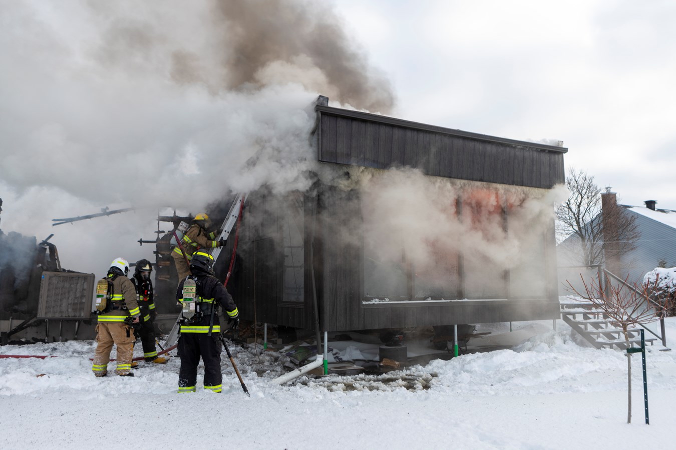 Une résidence détruite par un incendie à Sainte-Marguerite