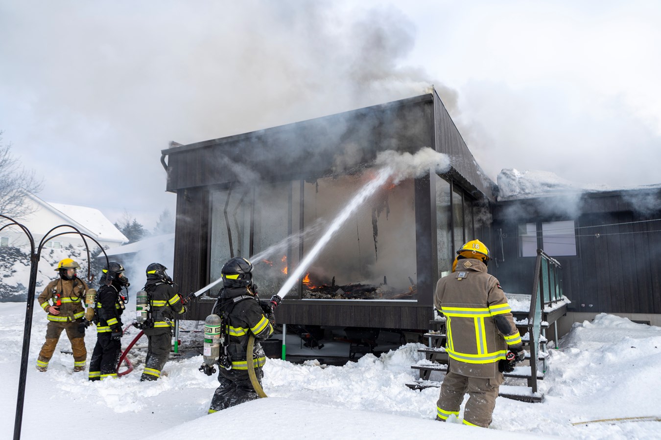 Une résidence détruite par un incendie à Sainte-Marguerite