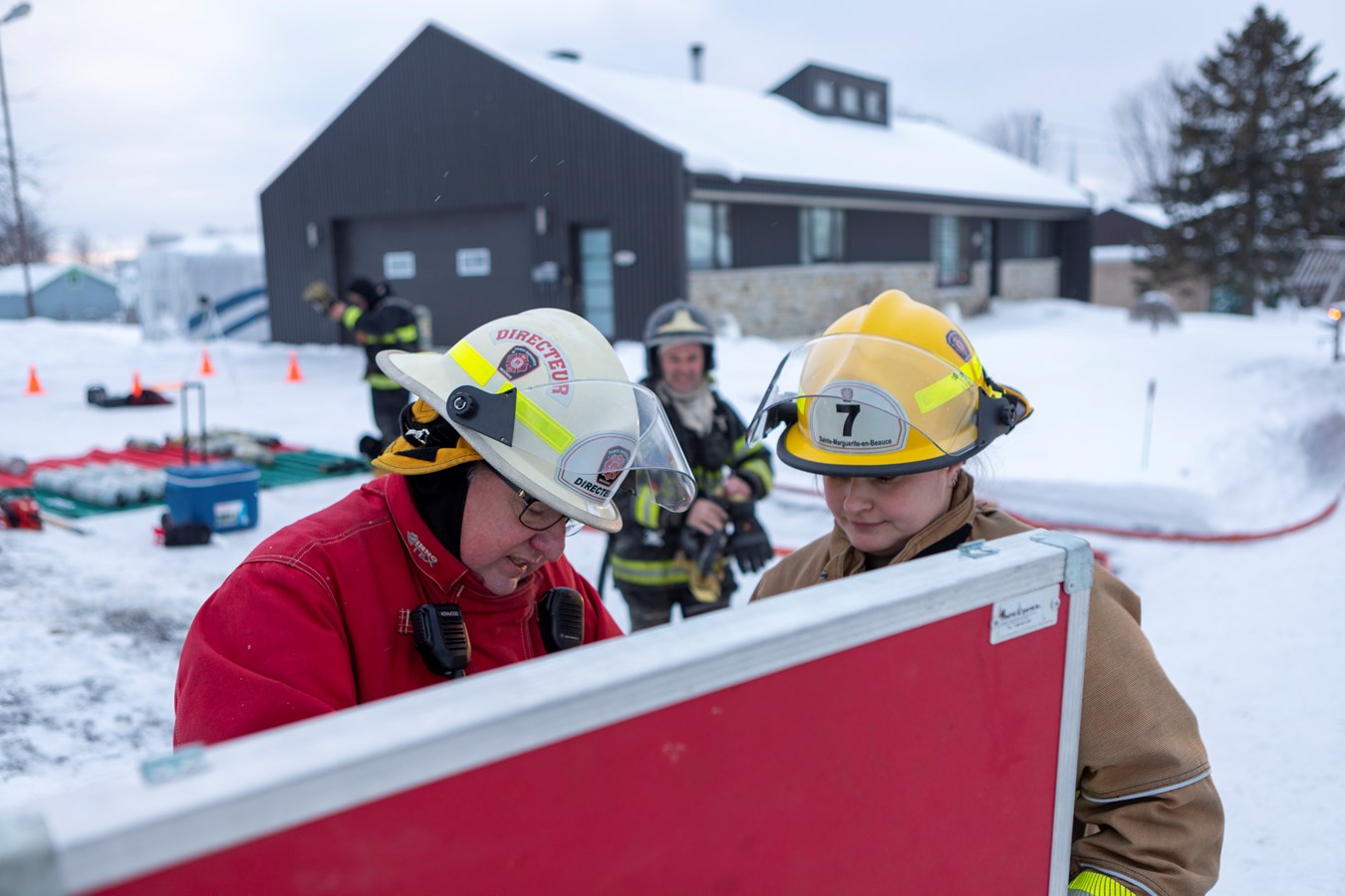 Une résidence détruite par un incendie à Sainte-Marguerite