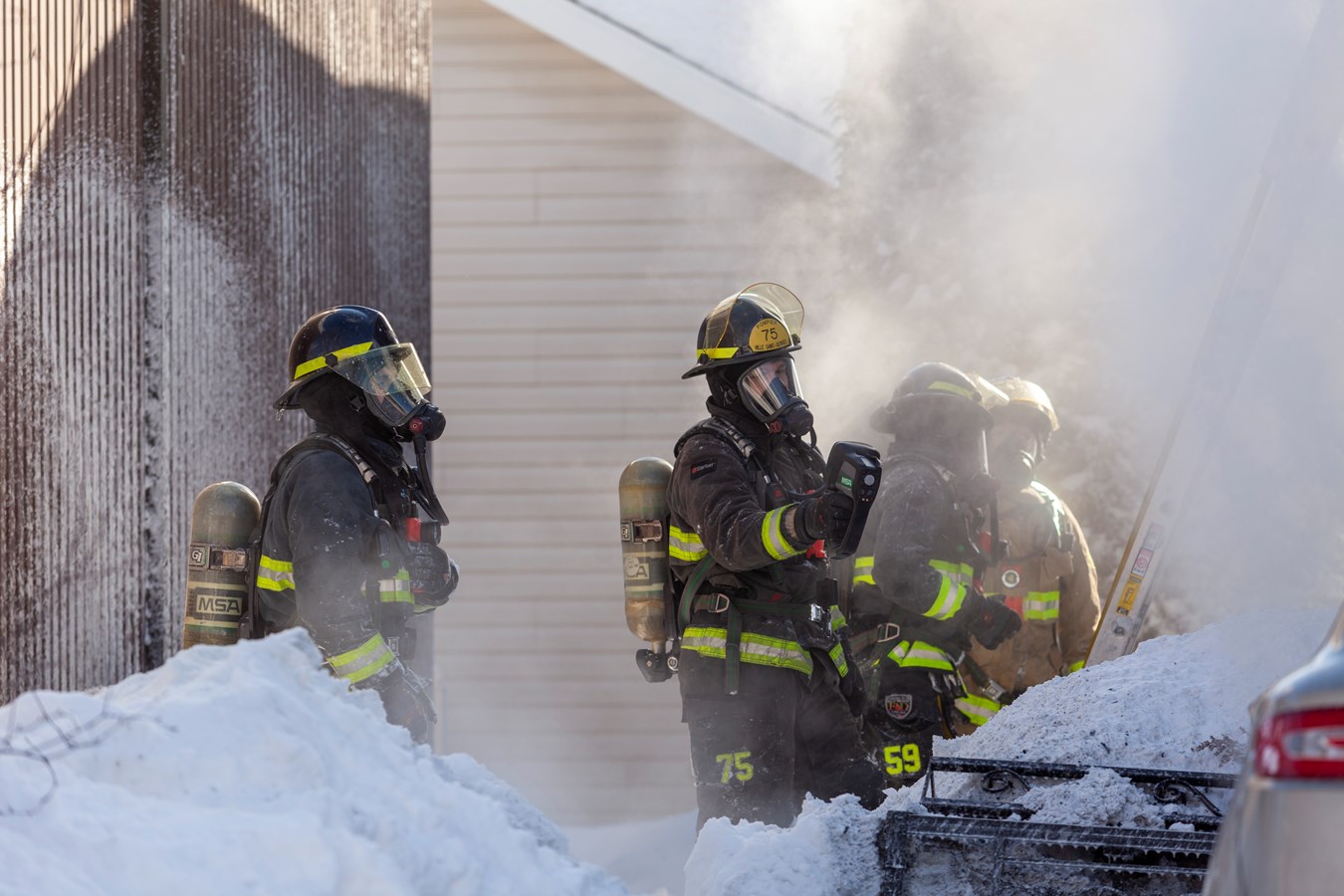 Feu de véhicule à Saint-Georges: les dommages sont limités